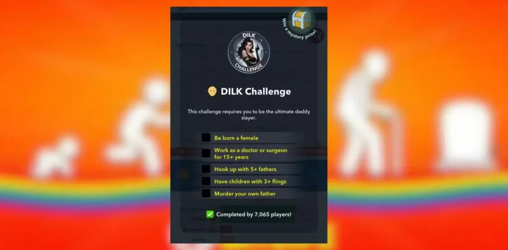 dilk challenge in bitlife