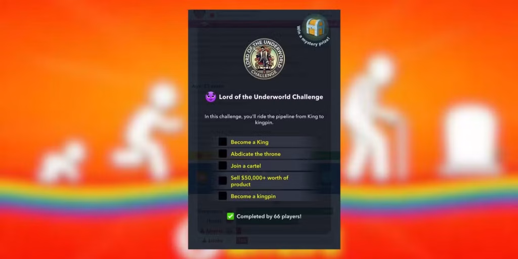 lord of the underworld challenge in bitlife